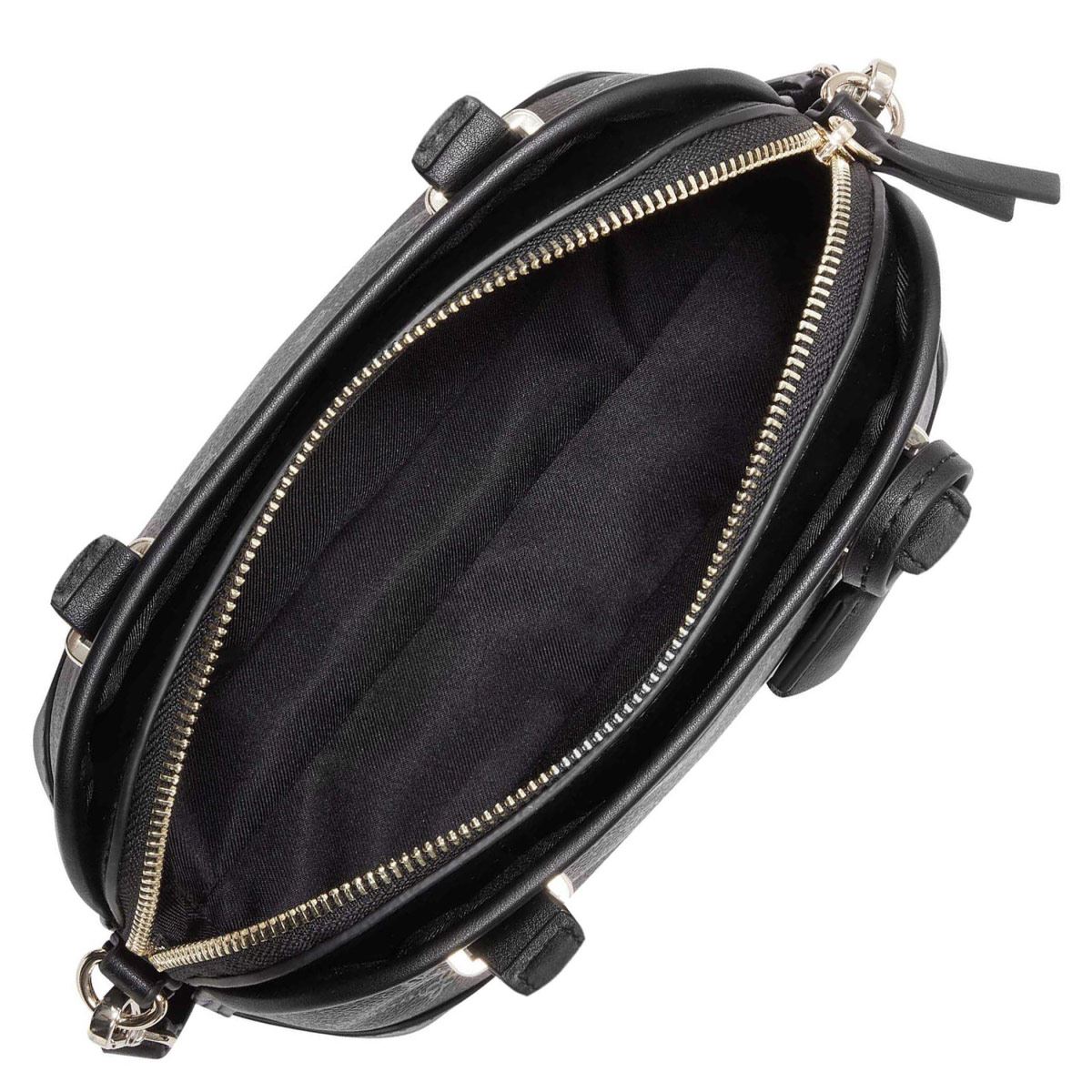 Bolsa satchel Nine West color Cafe Negro Modelo NGL108576