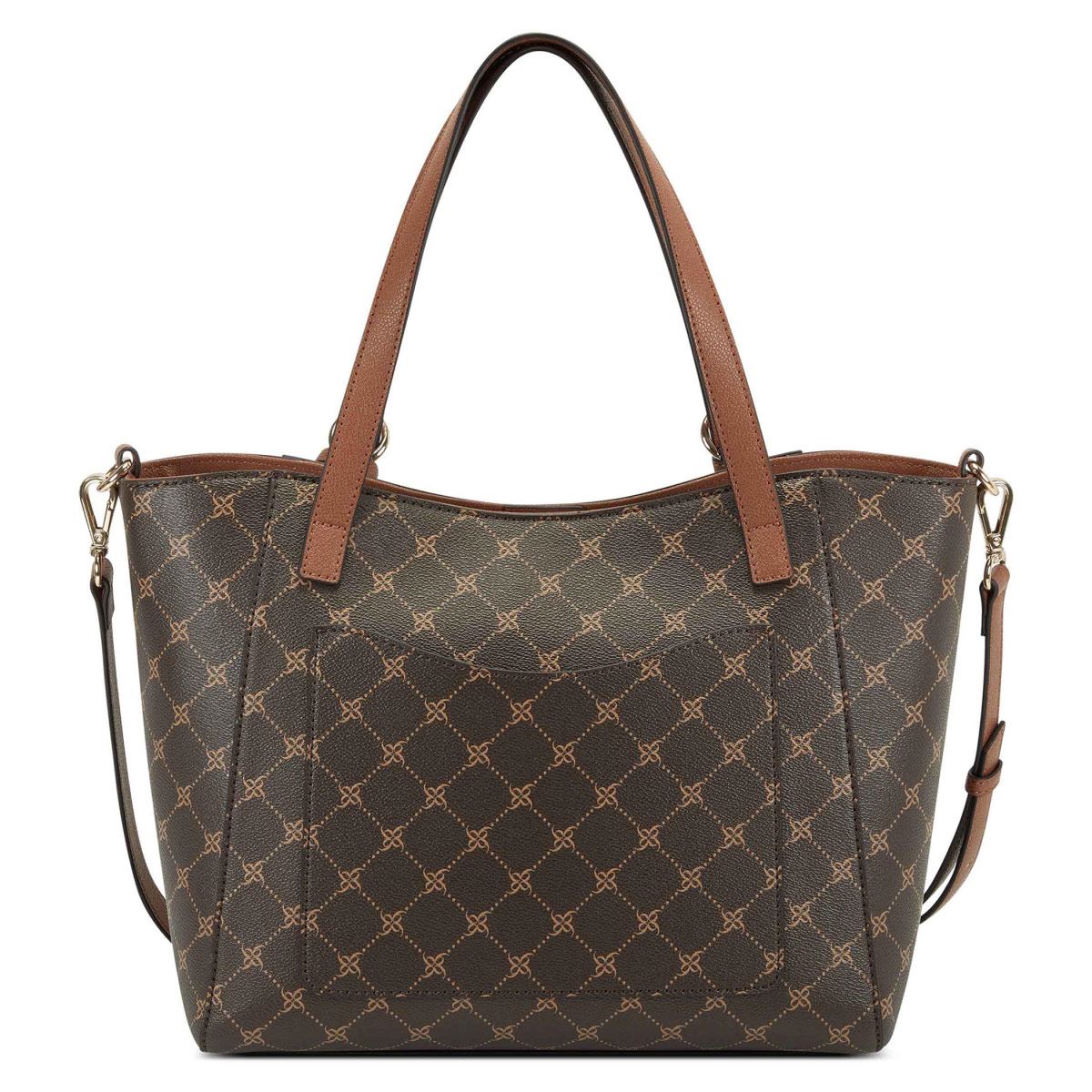 Bolsa tote Nine West color cafe/tan Modelo NLX522822