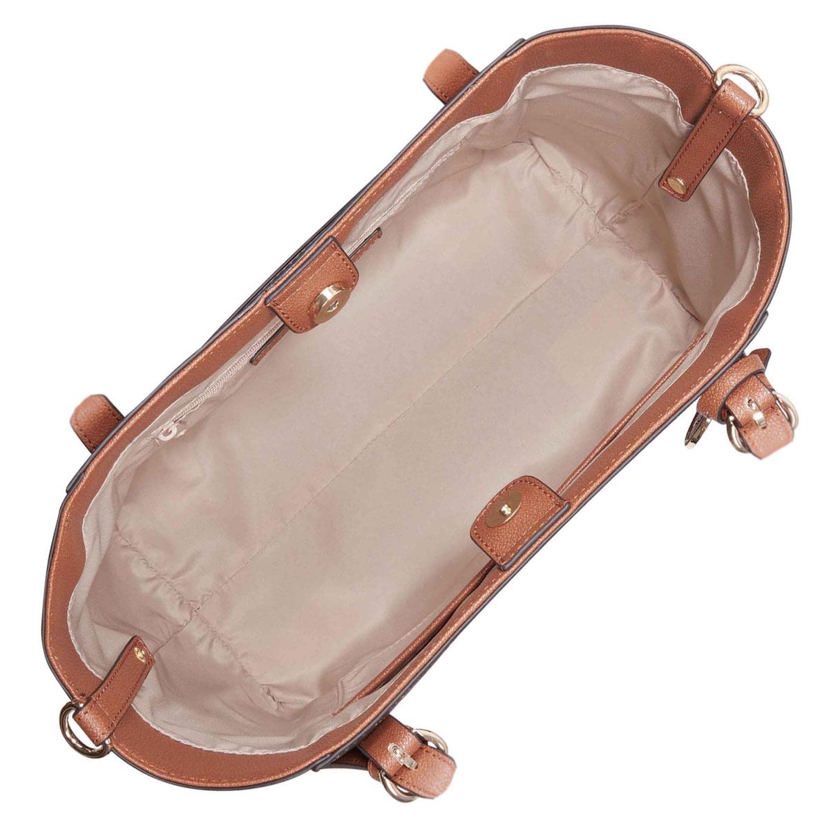 Bolsa tote Nine West color cafe/tan Modelo NLX522822