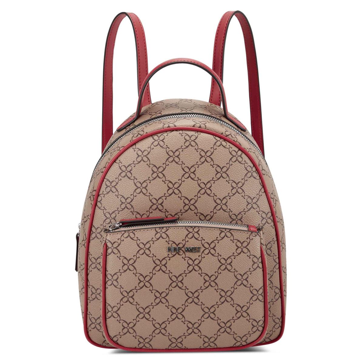 Backpack Nine West color Cafe Multi Modelo NYC549821