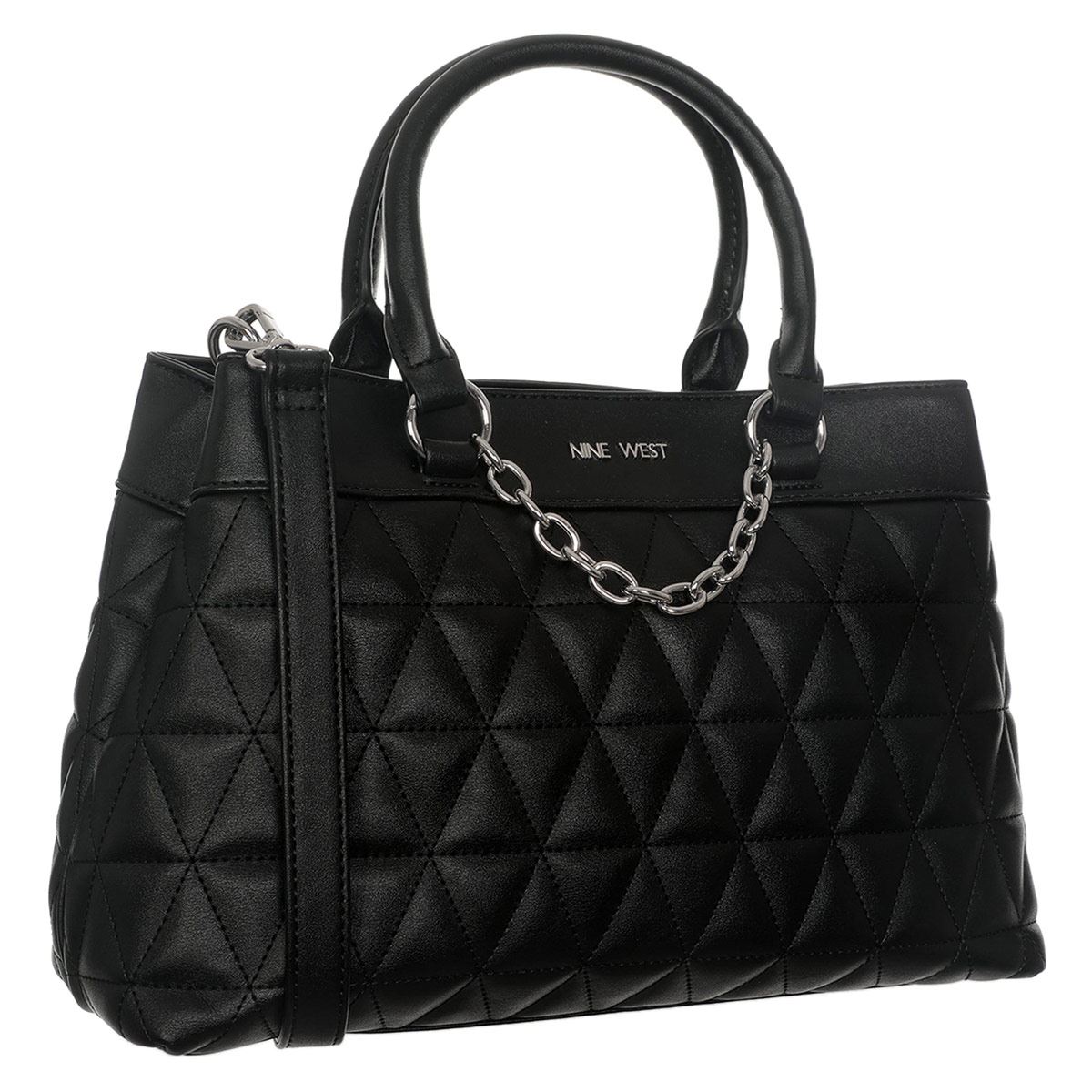 Bolsa satchel Nine west color Negro