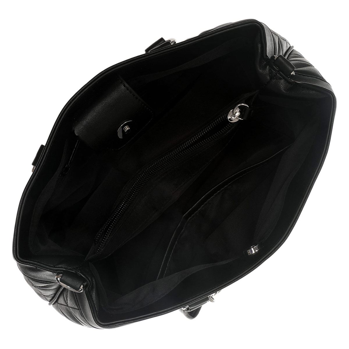 Bolsa satchel Nine west color Negro