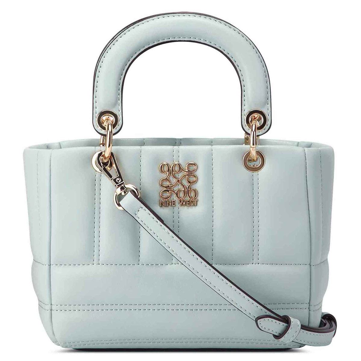 Sac à Dos Nine West Imperméable Vert Moyen - Nylon Avec Garniture Simili Cuir - Unisexe