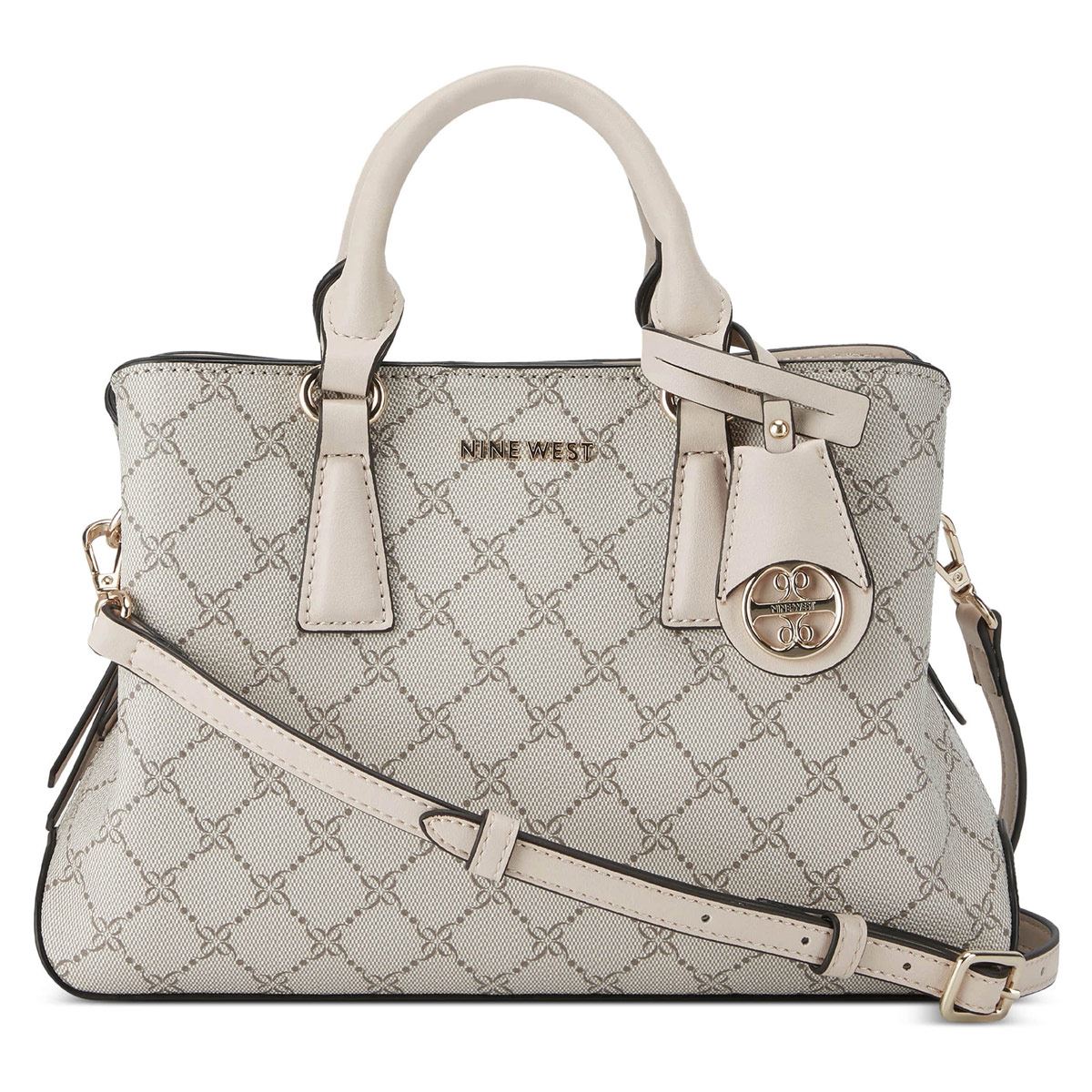 Bolsa satchel Nine west color Gris/Multi