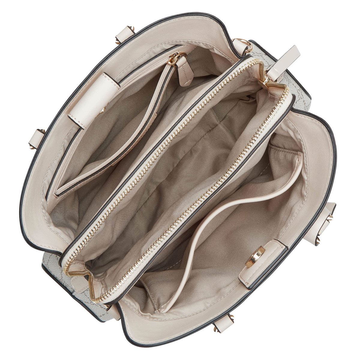 Bolsa satchel Nine west color Gris/Multi