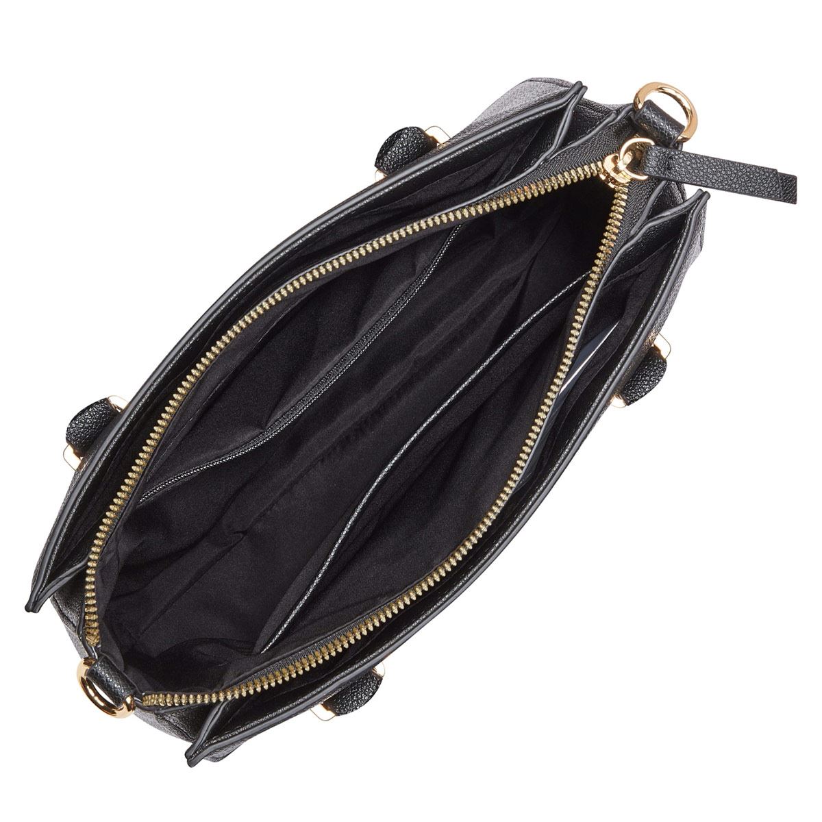 Bolsa satchel Nine west color Negro