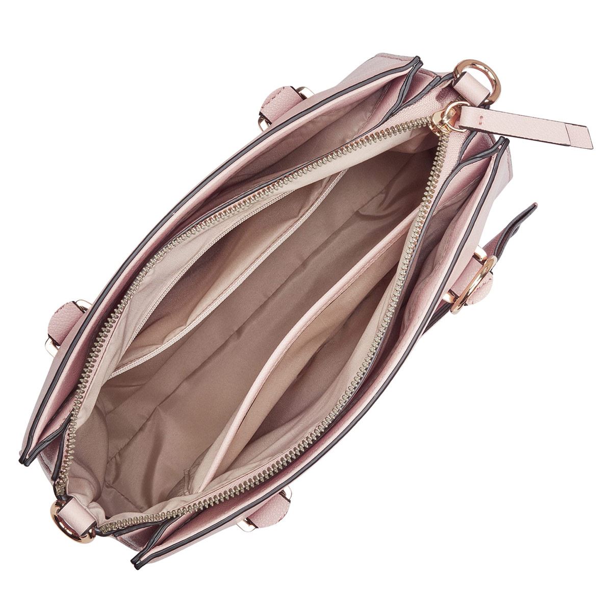 Bolsa satchel Nine west color Rosa Pálido