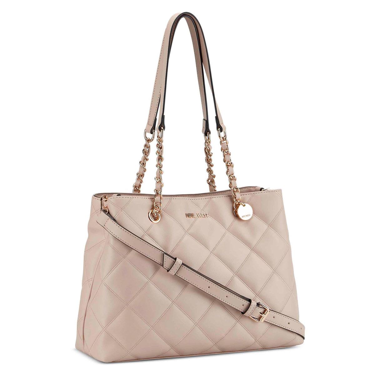 Bolsa Nine West satchel color Natural para mujer