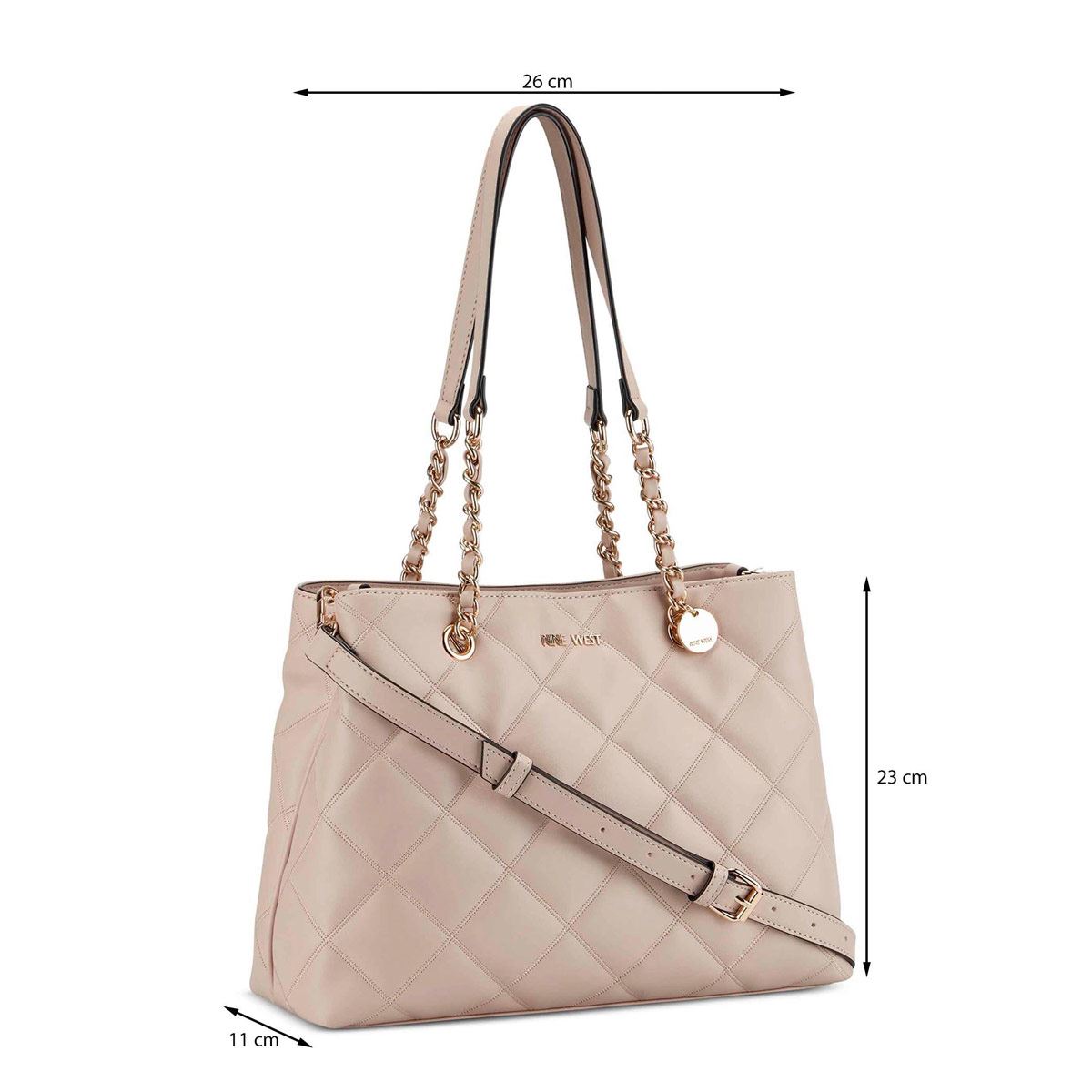 Bolsa Nine West satchel color Natural para mujer