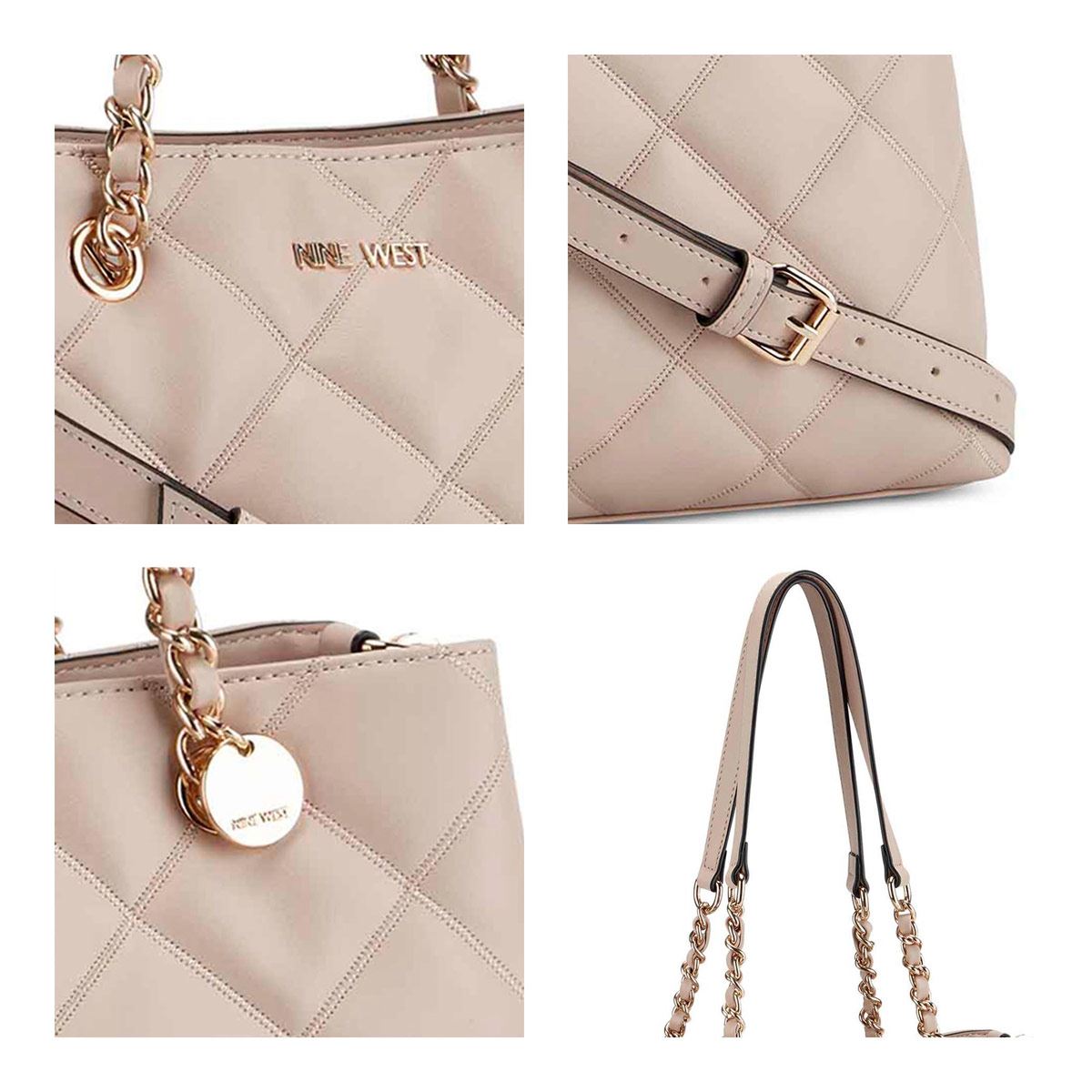 Bolsa Nine West satchel color Natural para mujer