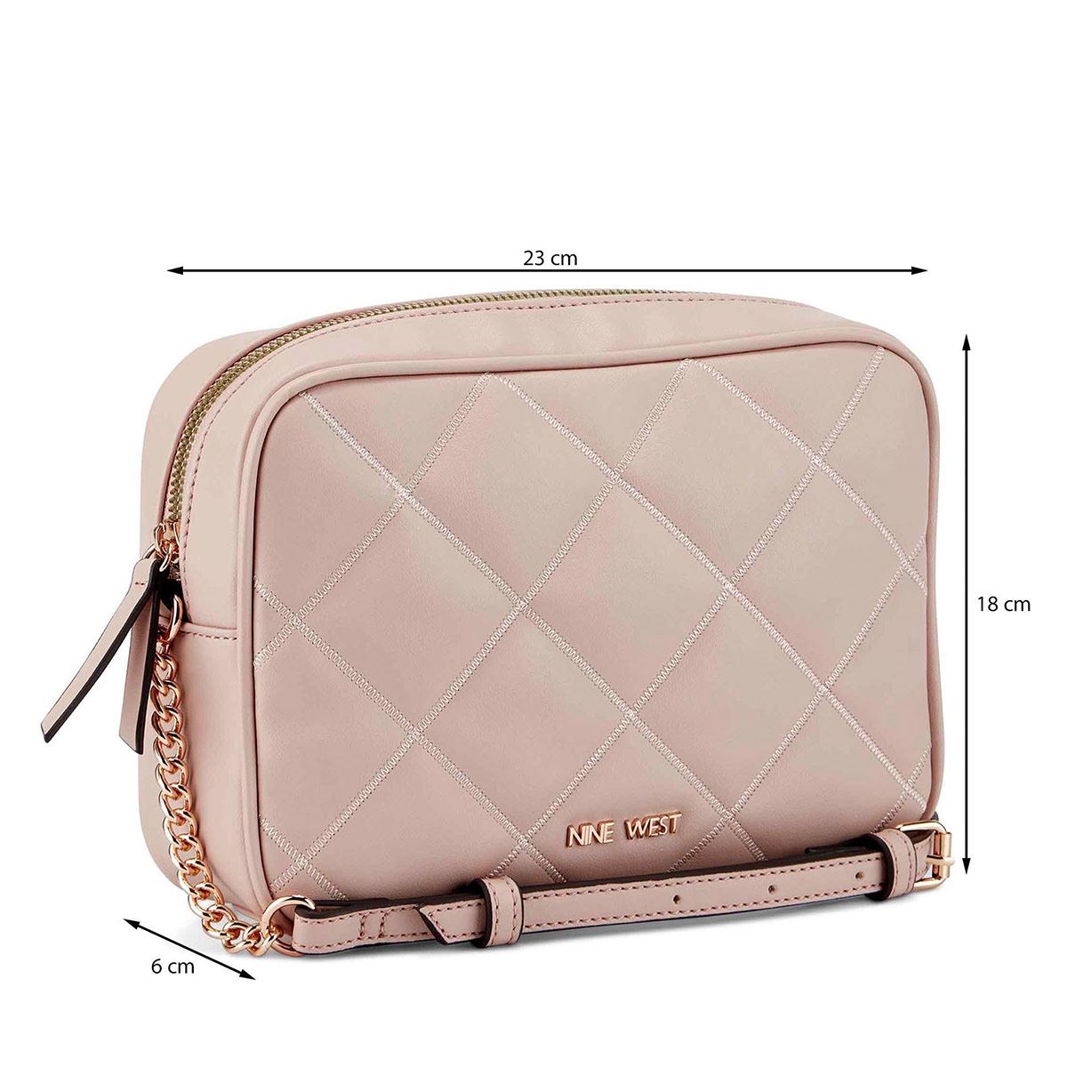 Bolsa Nine West cross body color Natural para mujer