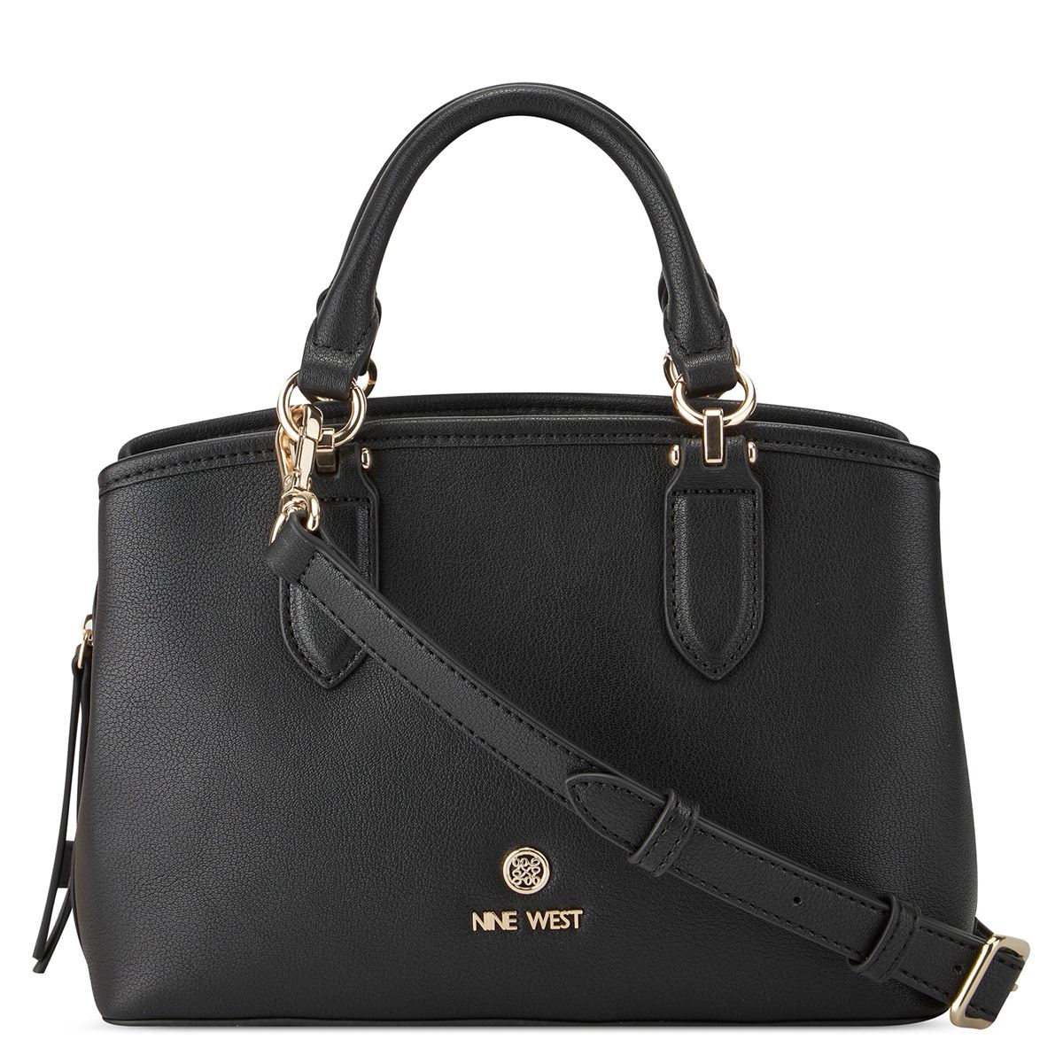 Bolsa satchel color Negro para mujer Nine West