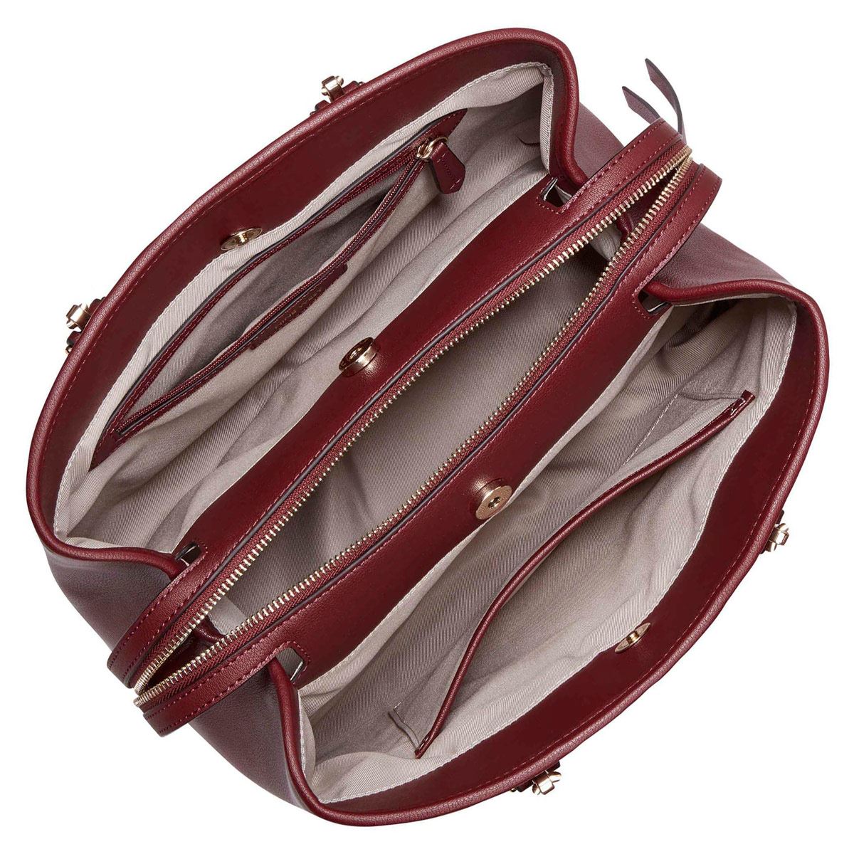 Bolsa satchel color Vino para mujer NINE WEST
