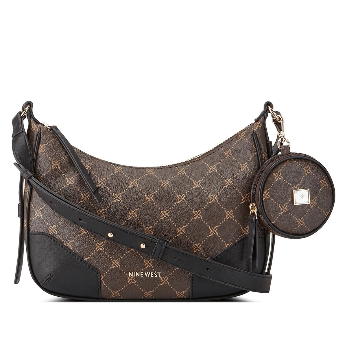 Bolsa Nine West crossbody color Café/Negro para mujer