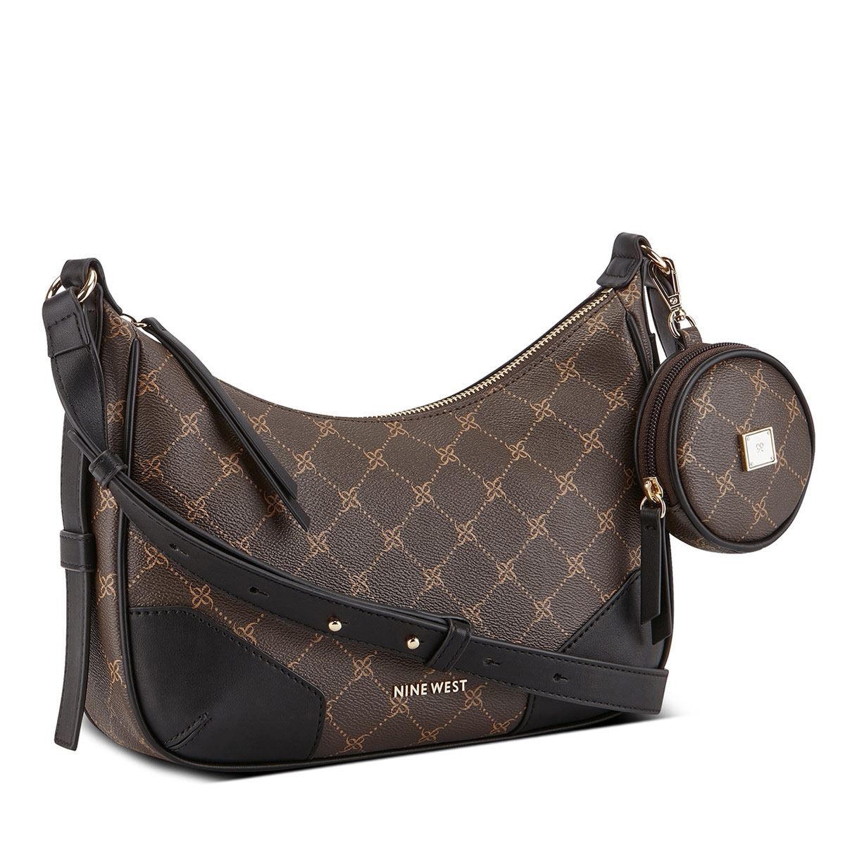 Bolsa Nine West crossbody color Café/Negro para mujer