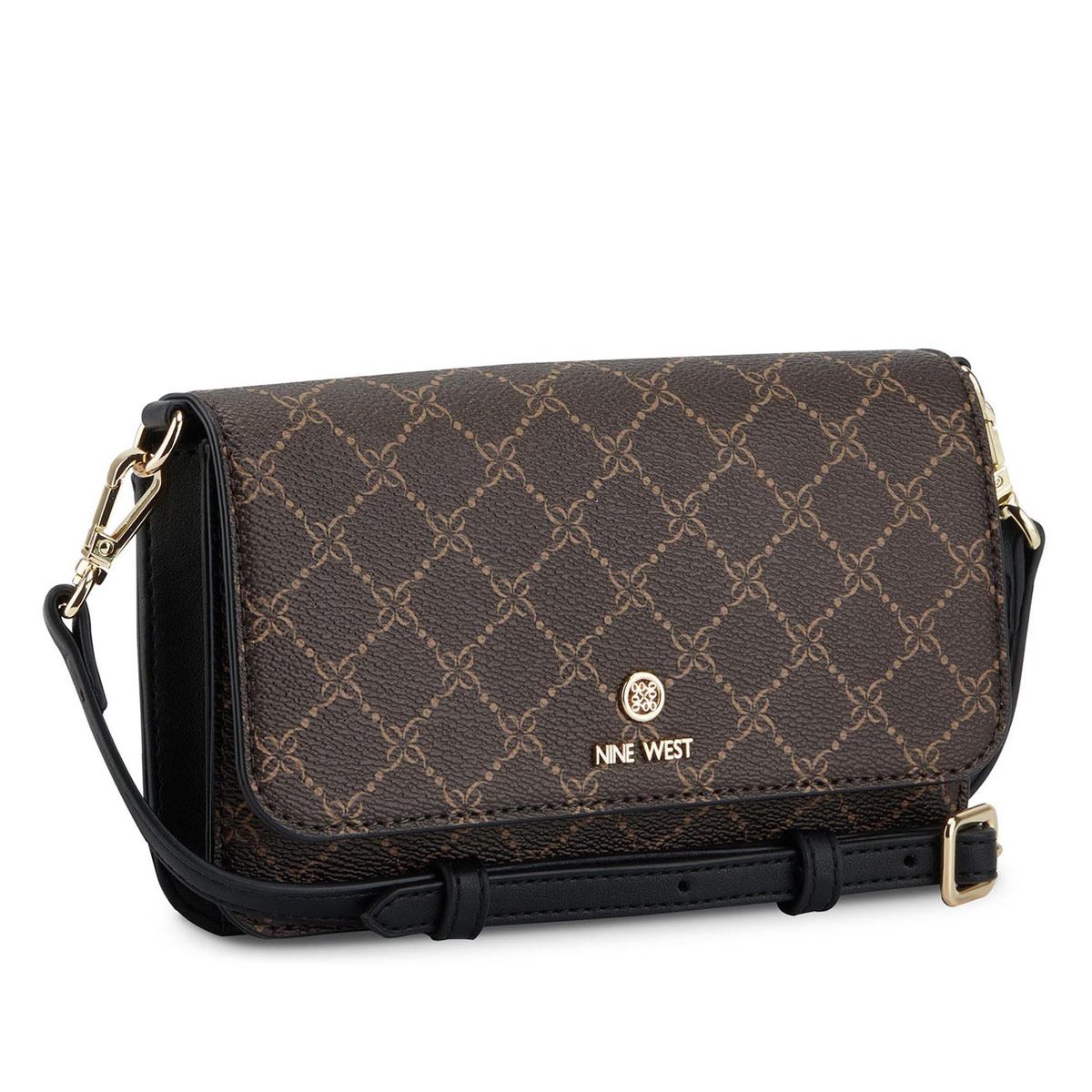 Cartera Nine West color Café/Negro para mujer