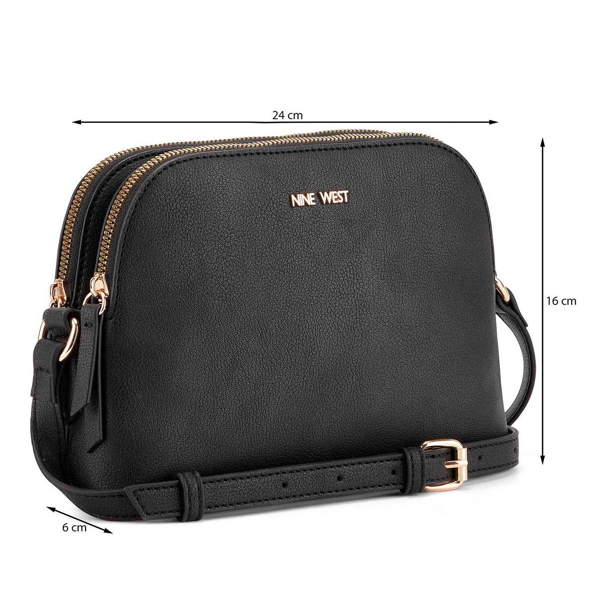 Bolsa cross body color Negro para mujer NINE WEST