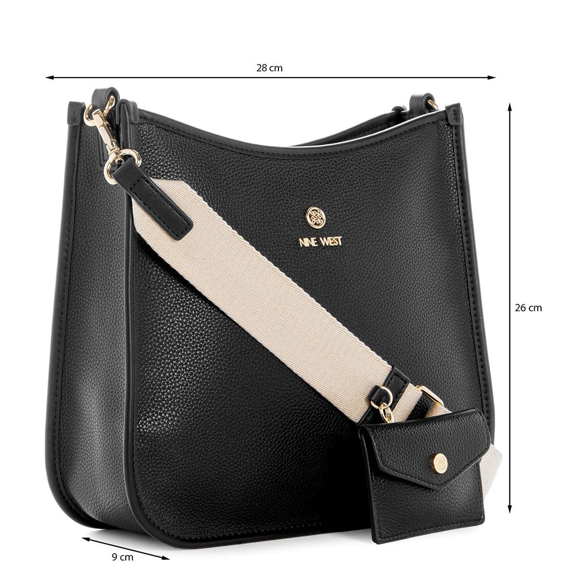 Bolso Crossbody Nine West Negro para Mujer