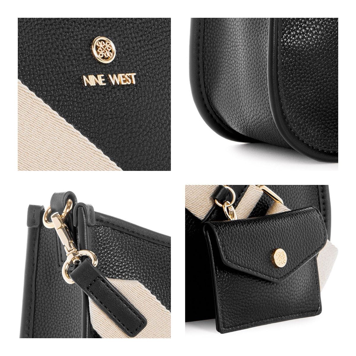 Bolso Crossbody Nine West Negro para Mujer