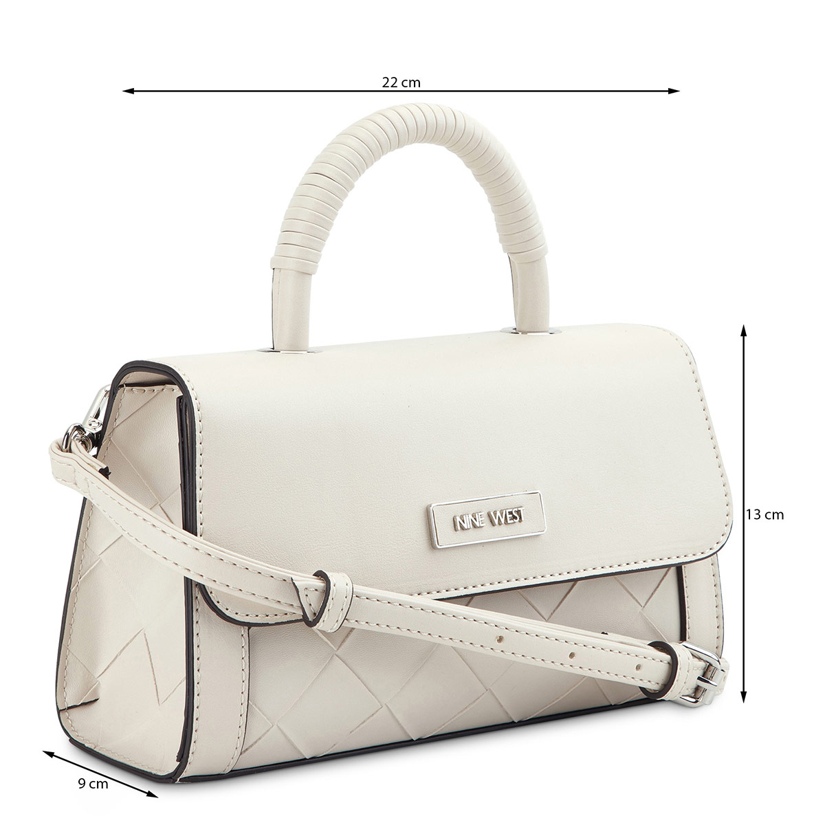 Bolsa Crossbody Nine West Blanco para Mujer
