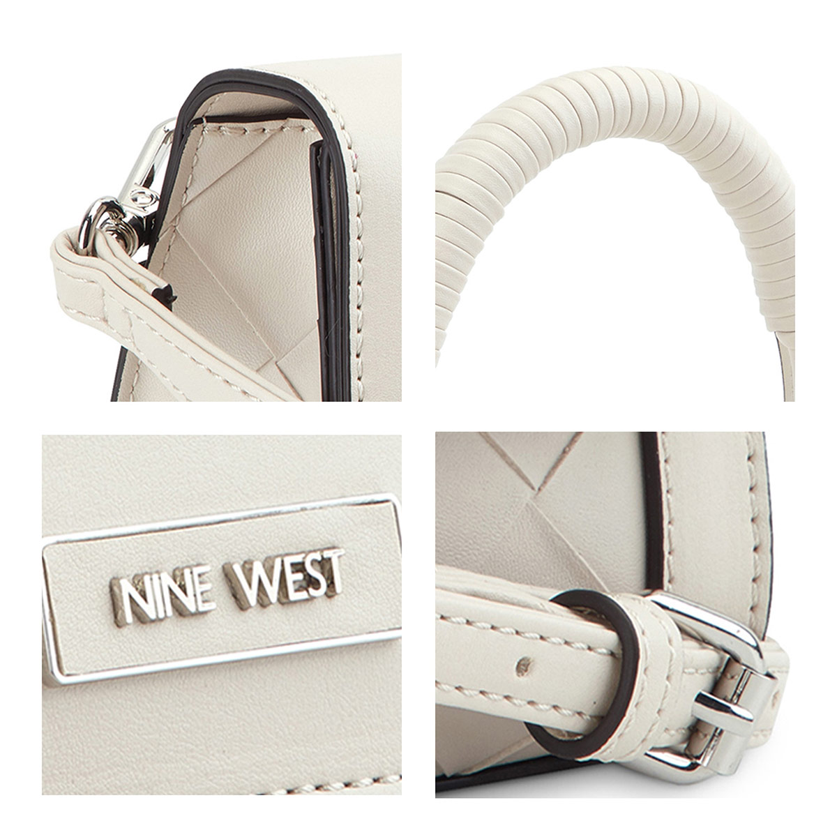 Bolsa Crossbody Nine West Blanco para Mujer