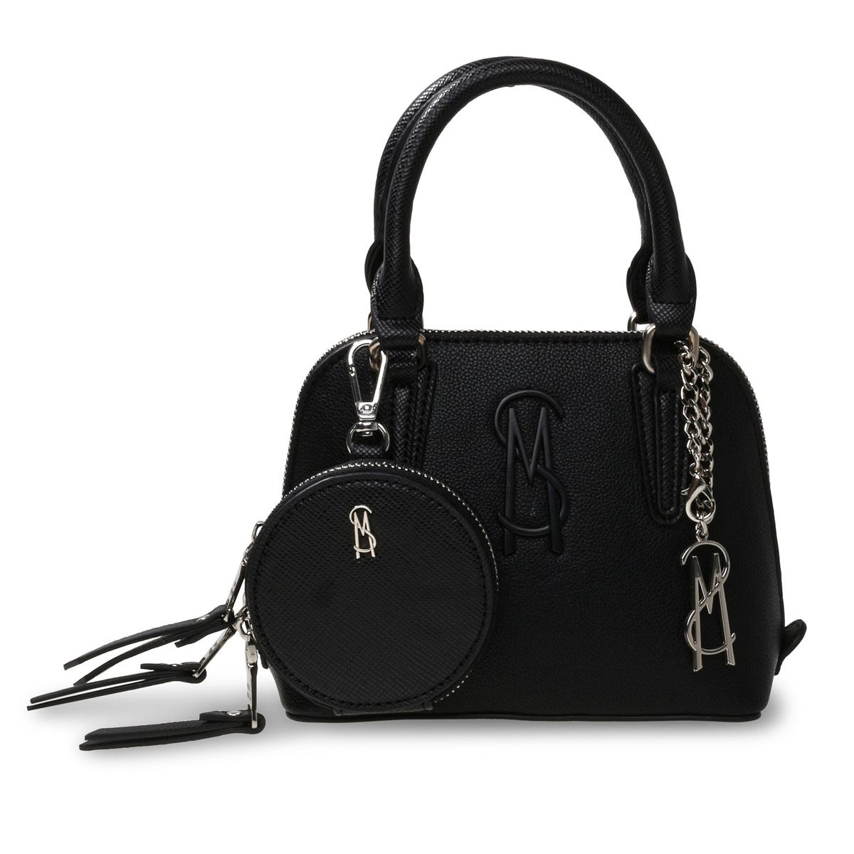 Bolsa Satchel Steve Madden Bcharmy Color Negro Para Mujer
