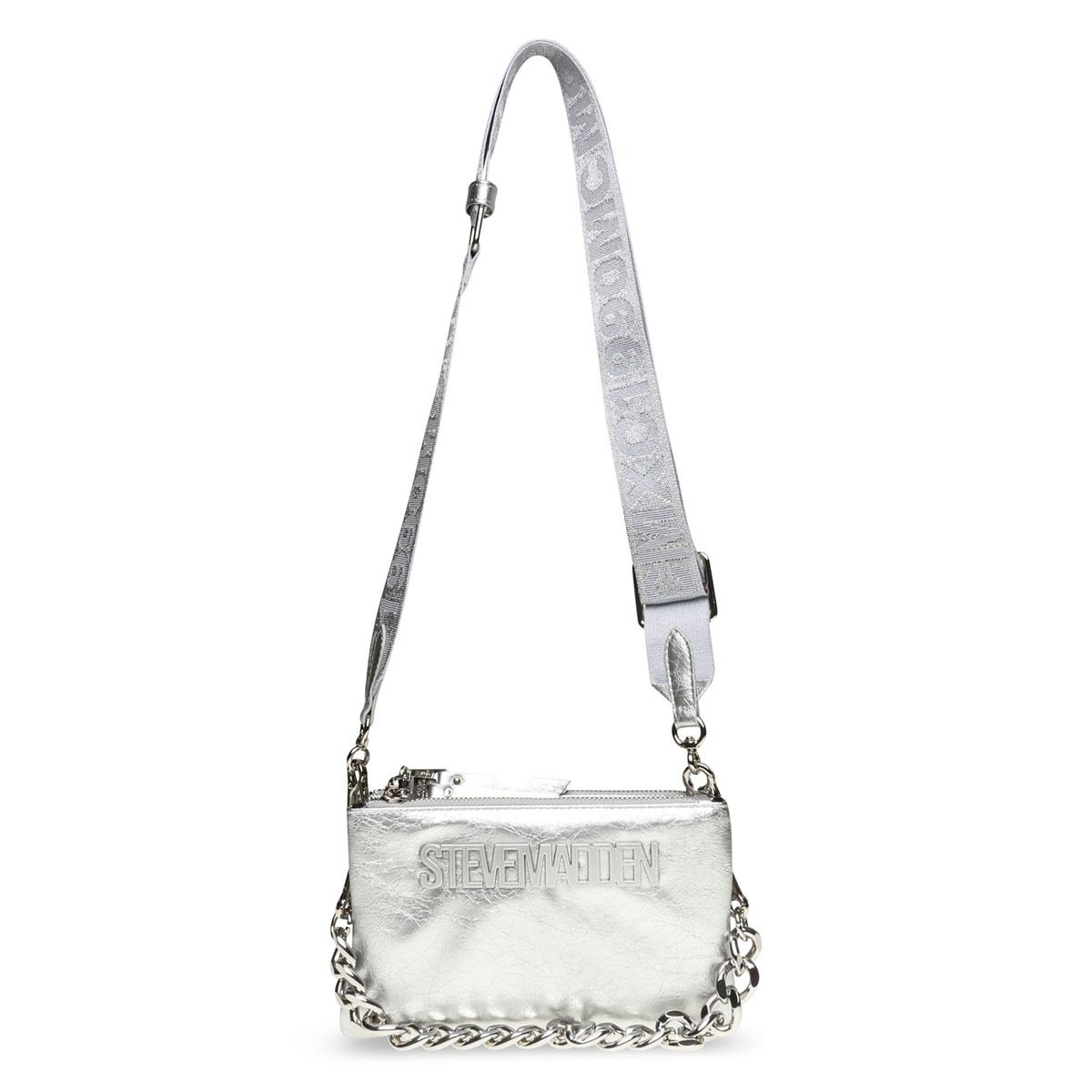 Bolso Steve Madden Crossbody color Plateado para Mujer