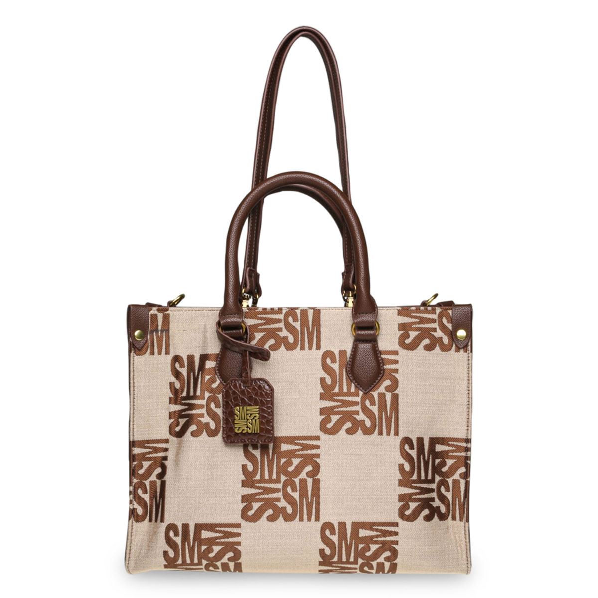 Bolsa Steve Madden tote color café bvalor brnfa