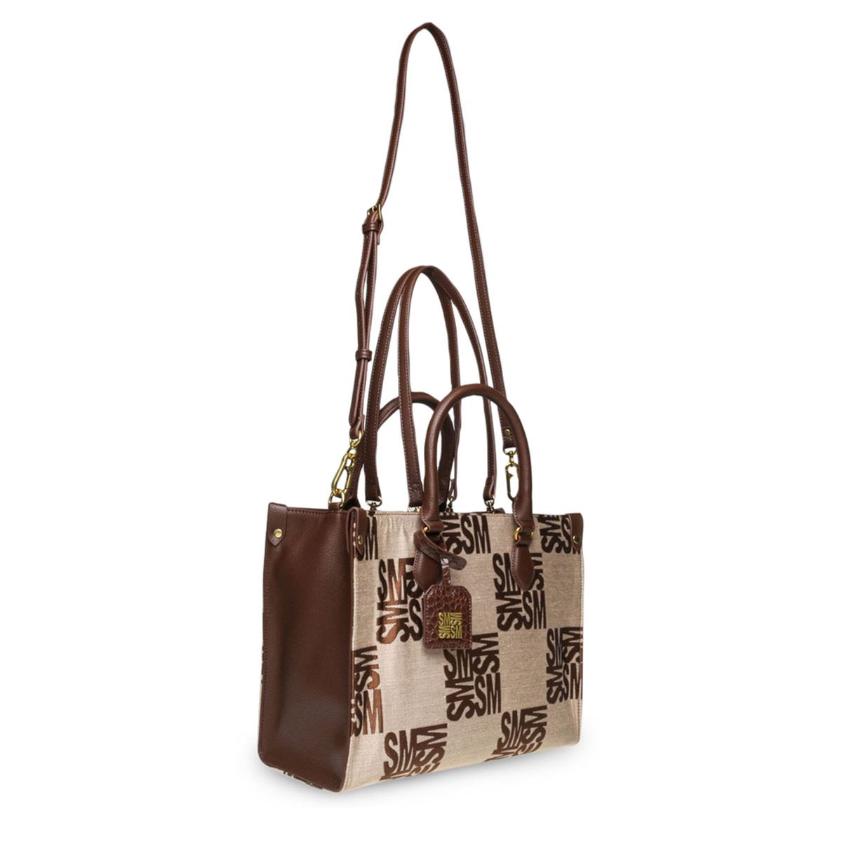 Bolsa Steve Madden tote color café bvalor brnfa