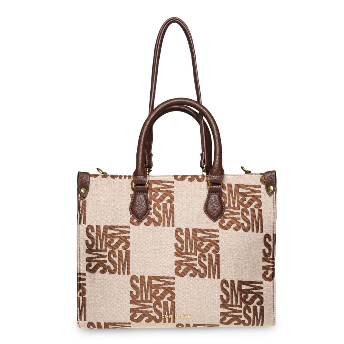 Bolsa Steve Madden tote color café bvalor brnfa