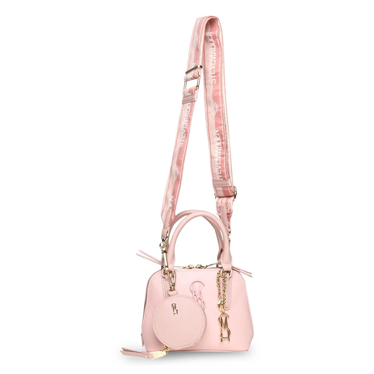 Bolsa Steve Madden dome color rosa claro bruling bshfa bruling bshfa