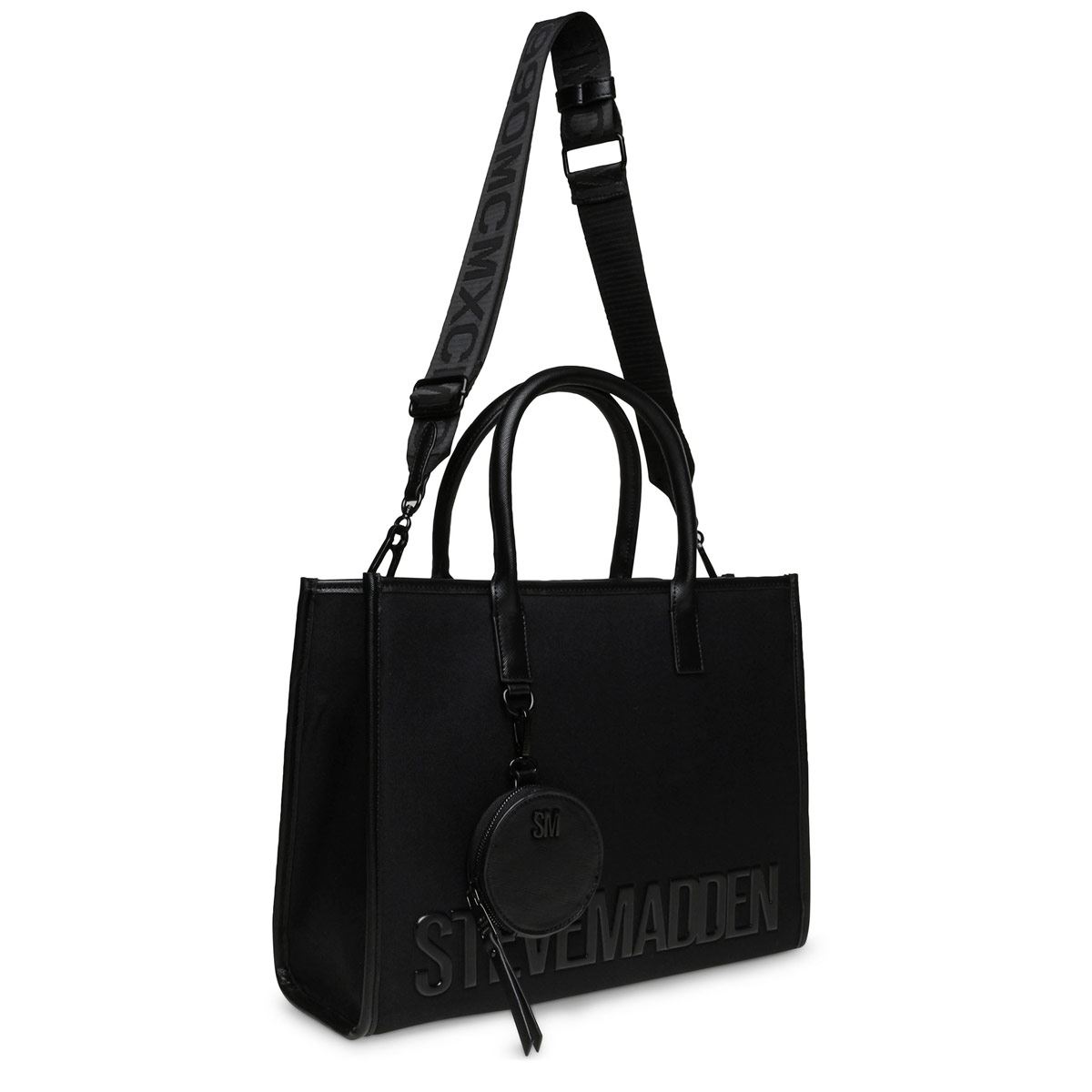 Bolsa Steve Madden tote color negro bchords blkfa bchords