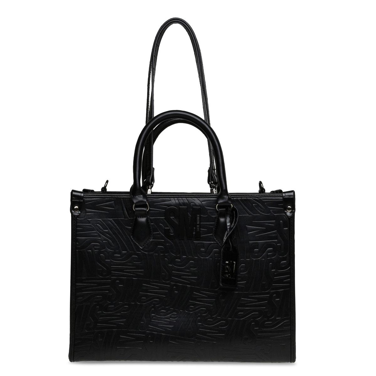 Bolsa Steve Madden tote color negro bscope blkfa bscope