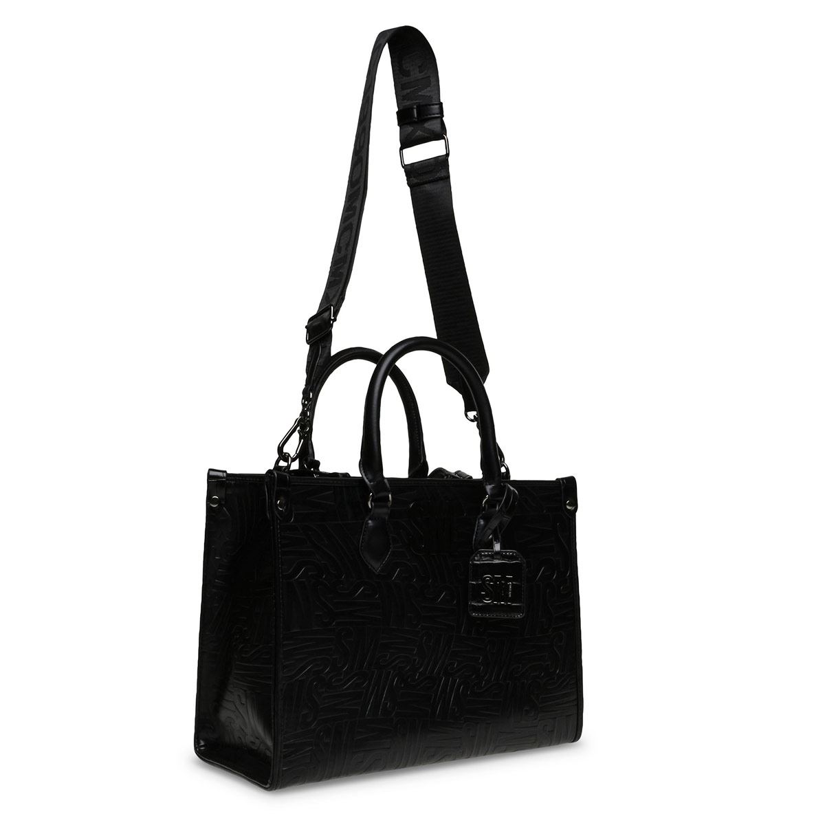 Bolsa Steve Madden tote color negro bscope blkfa bscope