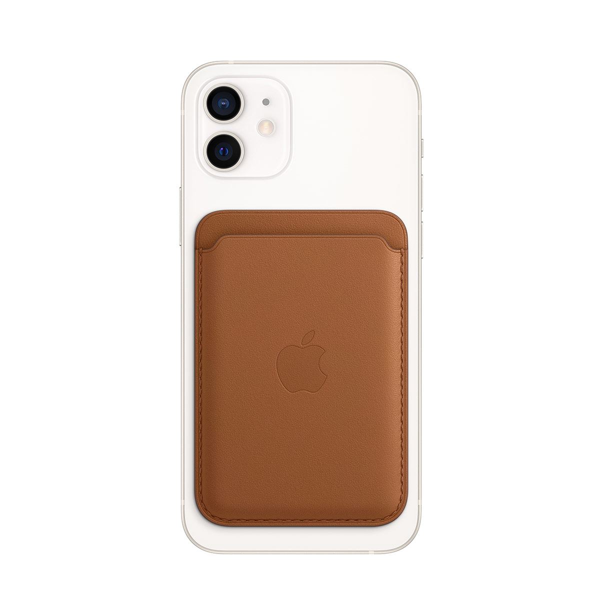 Cartera de piel con MagSafe para iPhone - Golden Brown