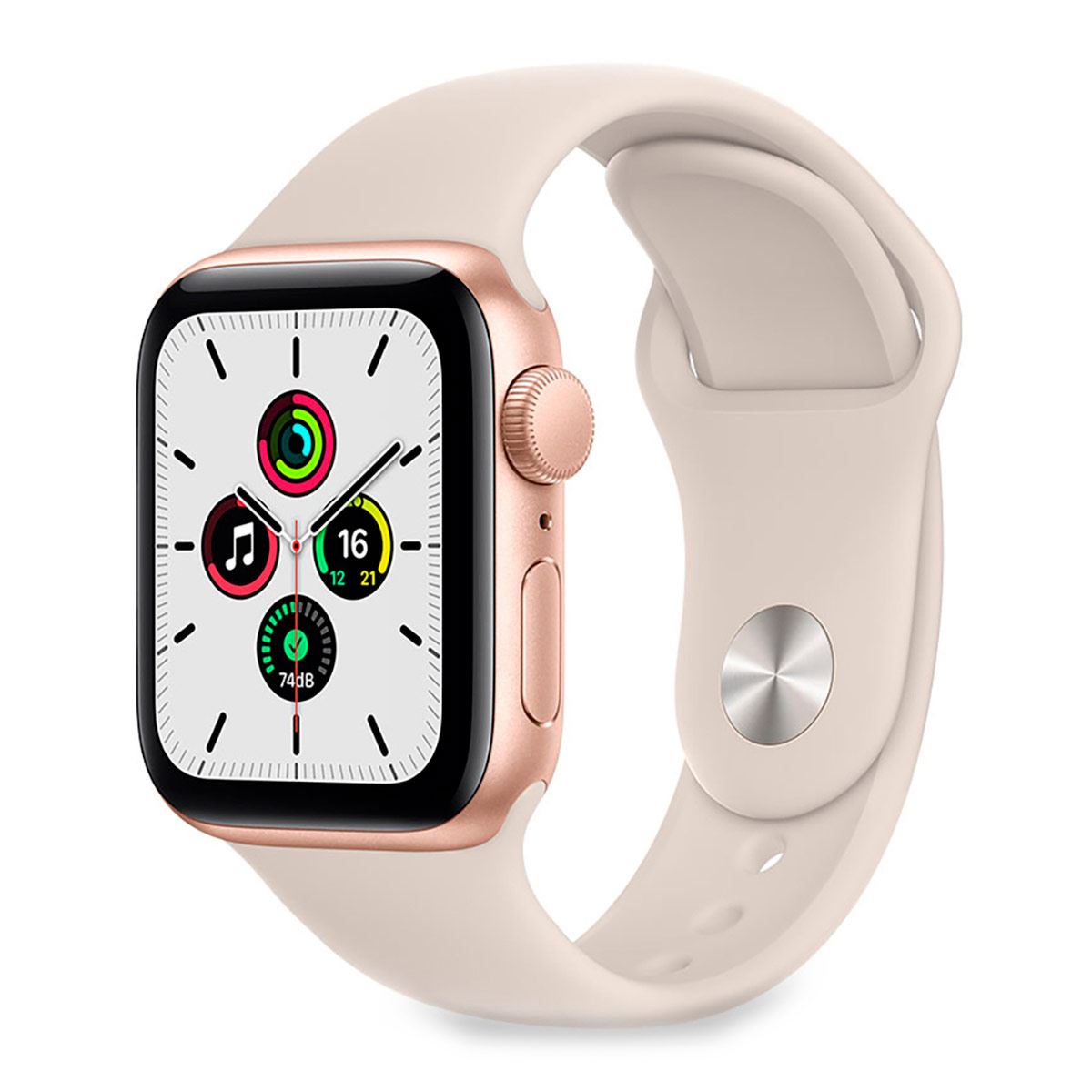 Apple Watch SE GPS Oro 44 mm Correa Blanco Estelar