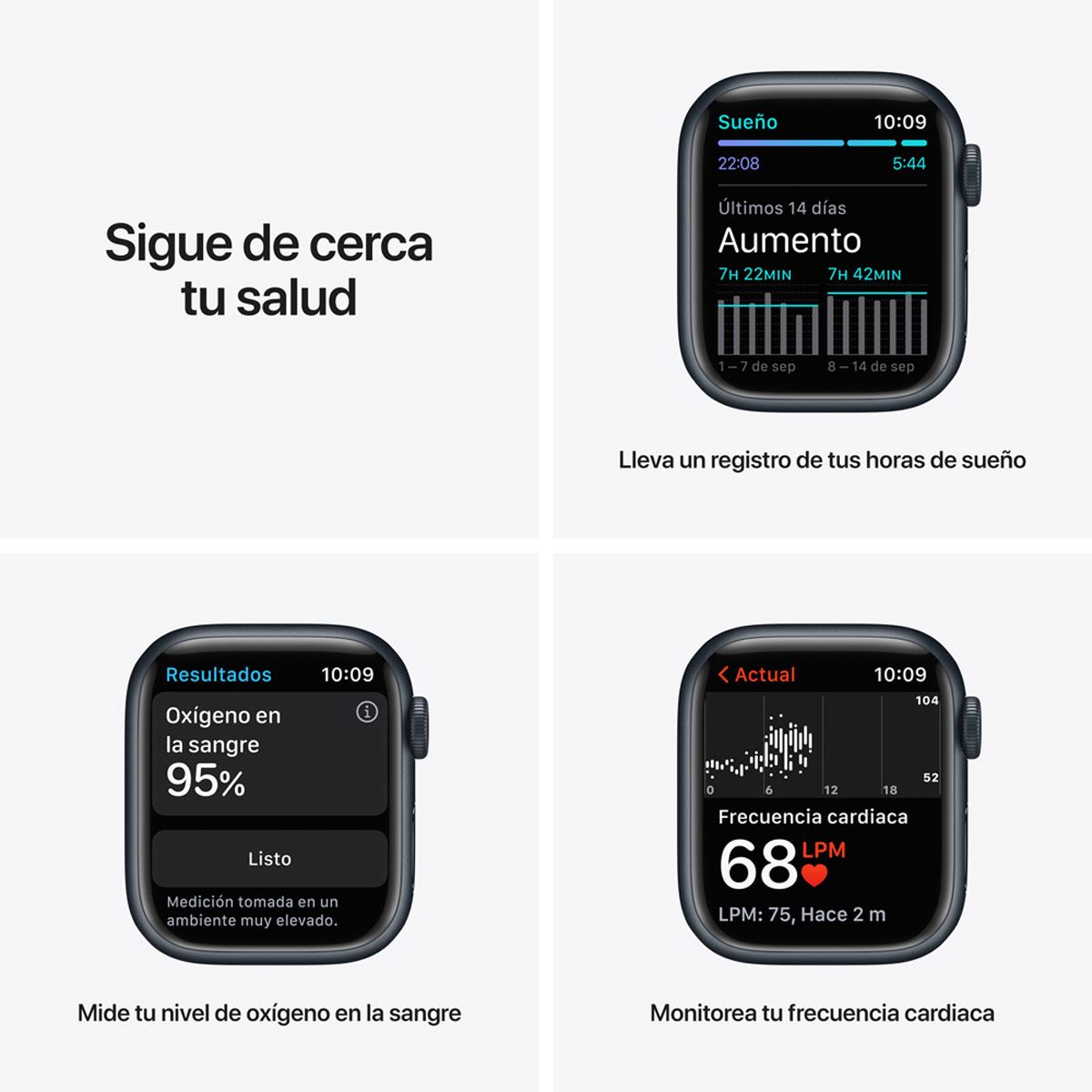 Apple Watch S7 45MM AL MID SPC3 Negro
