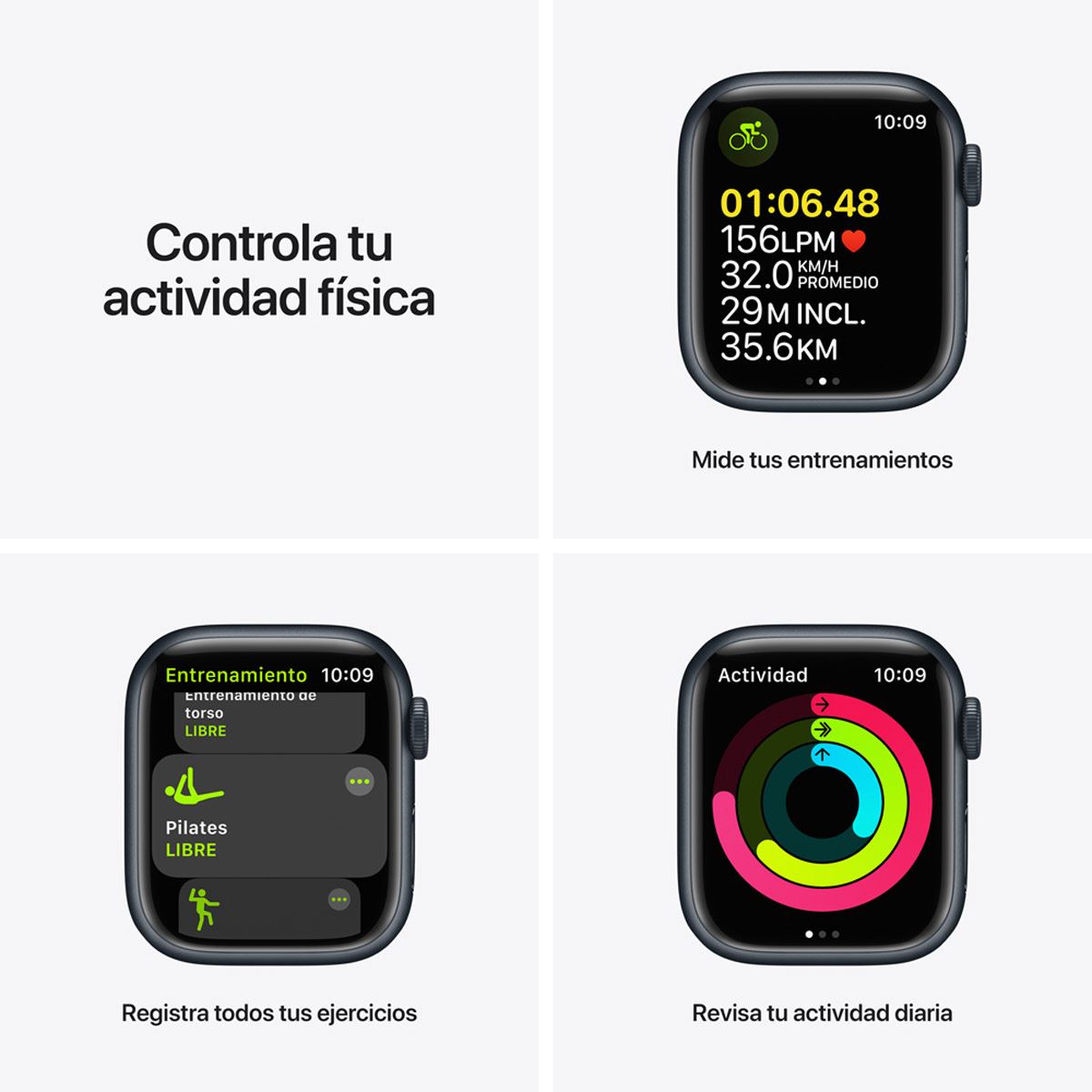 Apple Watch S7 45MM AL MID SPC3 Negro