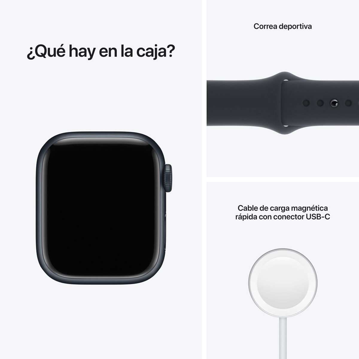 Apple Watch S7 45MM AL MID SPC3 Negro