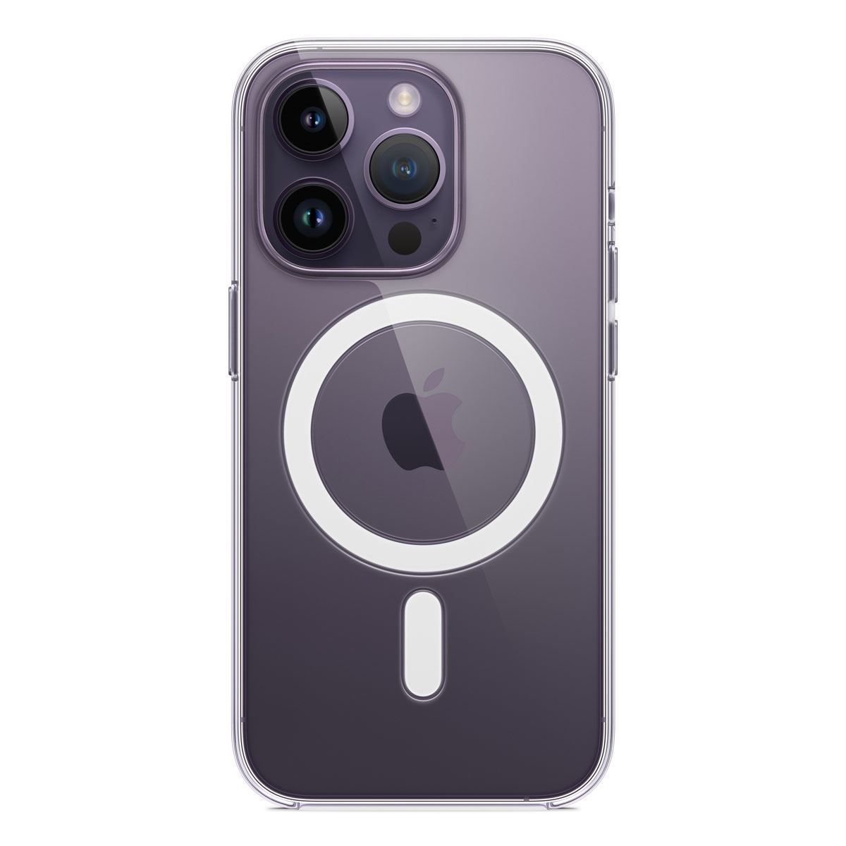 Funda MagSafe transparente y metal iPhone 13 Pro Max (verde