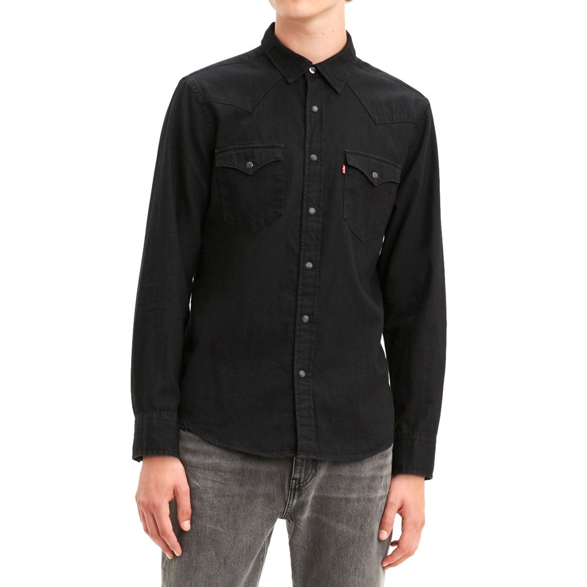 Camiseta negra cheap levis hombre