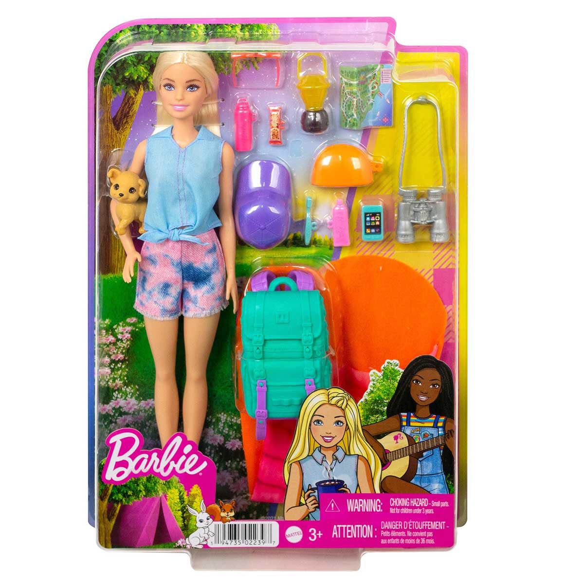 Barbie It Takes Two Barbie Malibu Día de Campamento