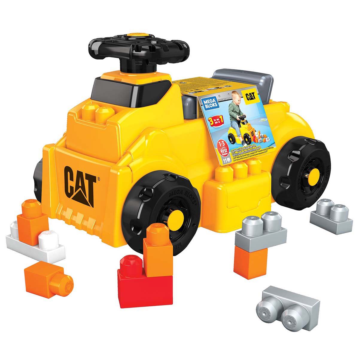 Mega Bloks CAT CAT® Ride-On Construye y Pasea