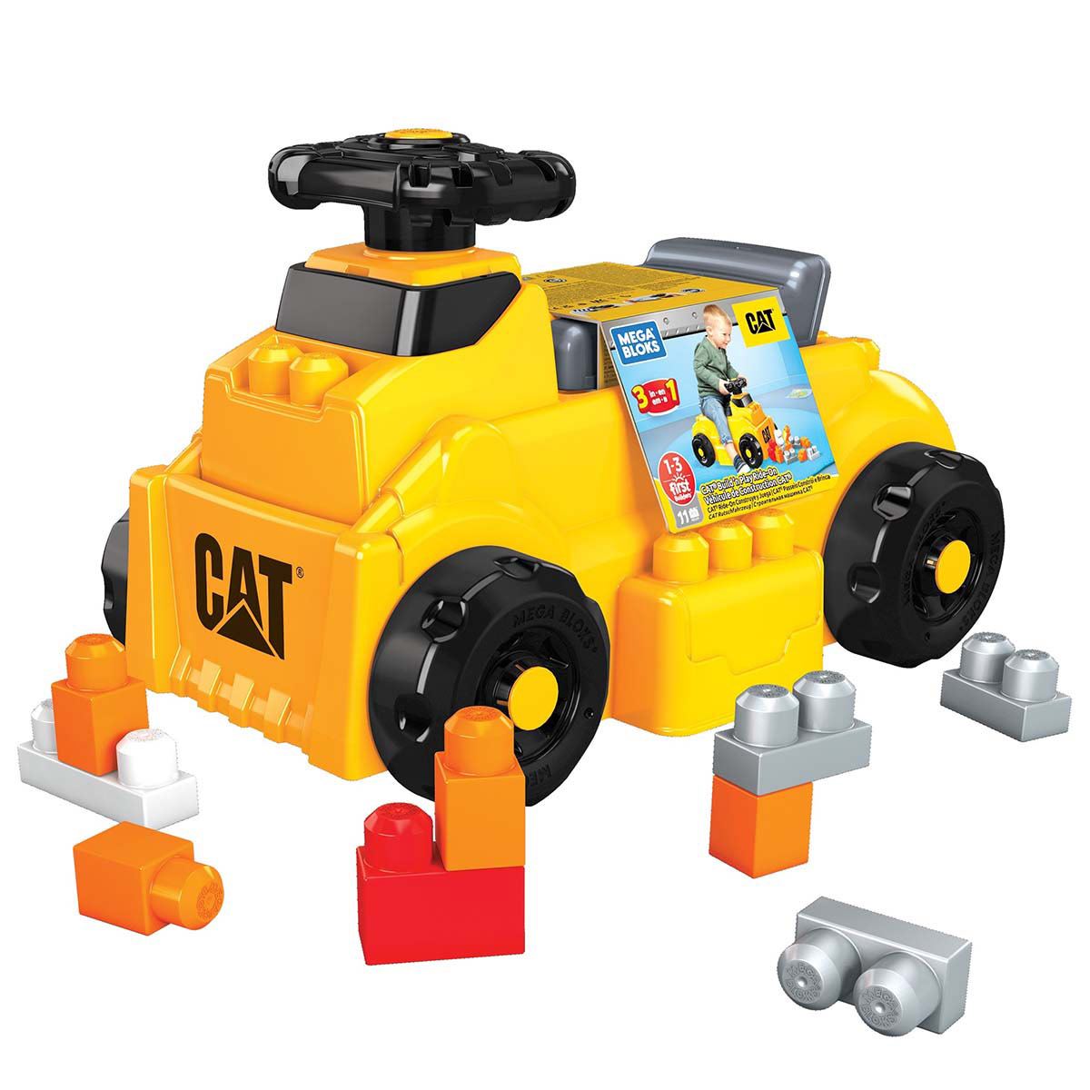 Mega Bloks CAT CAT® Ride-On Construye y Pasea