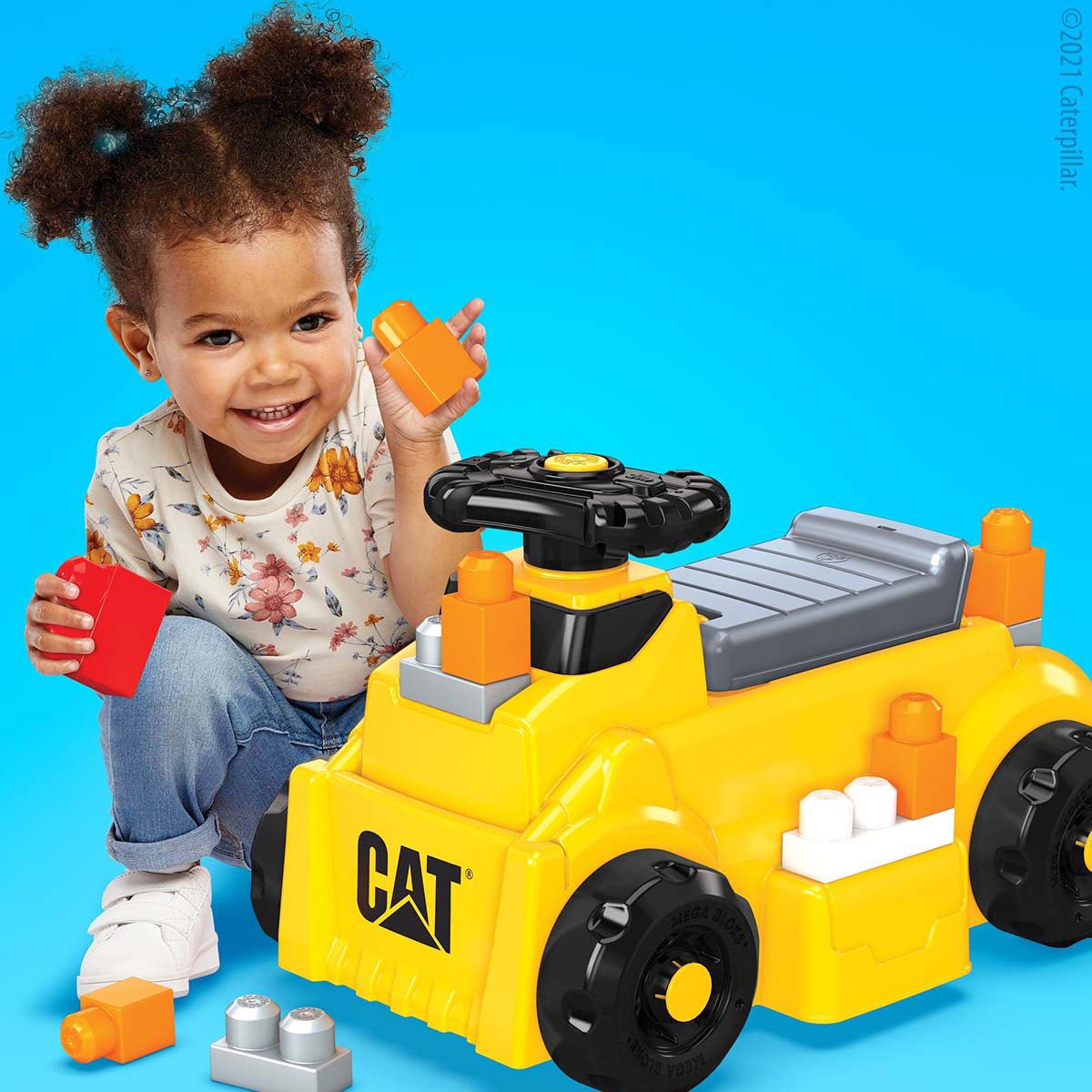 Mega Bloks CAT CAT® Ride-On Construye y Pasea