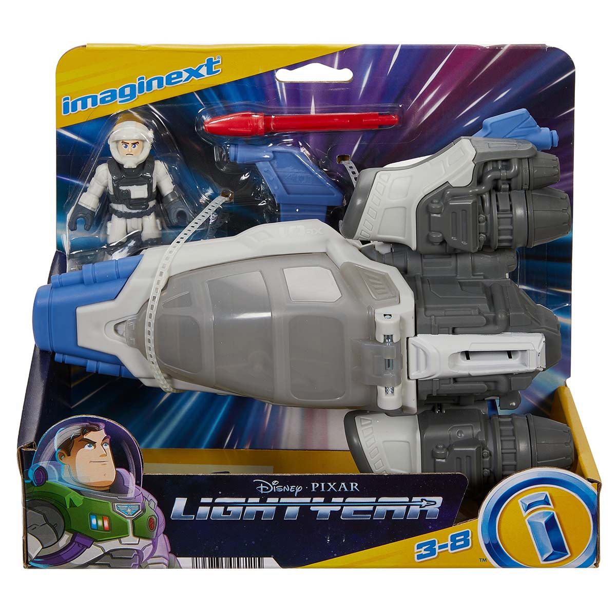 Imaginext Juguete Figuras Básicas más Nave Lightyear Sorpresa