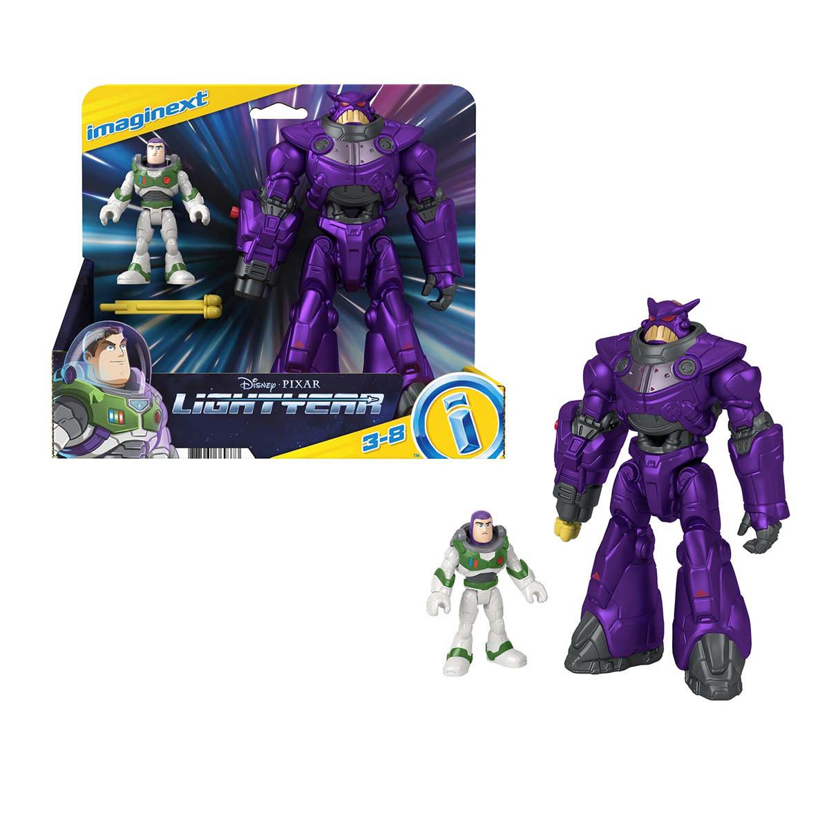 Imaginext Juguete Figuras Básicas más Nave Lightyear Sorpresa