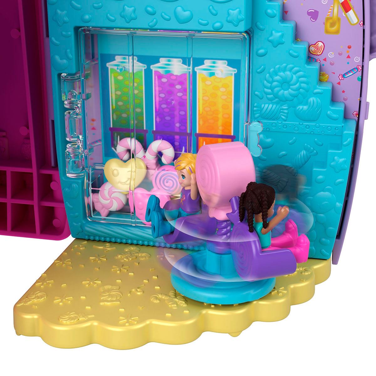 Polly Pocket Muñeca Compacto de Maquina de Dulces de Osito