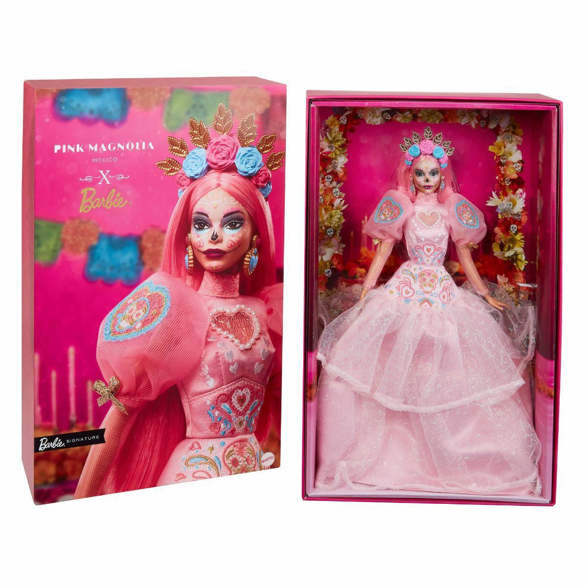 Barbie Signature Muñeca de Colección Día de Muertos Premium x Pink Magnolia 2023