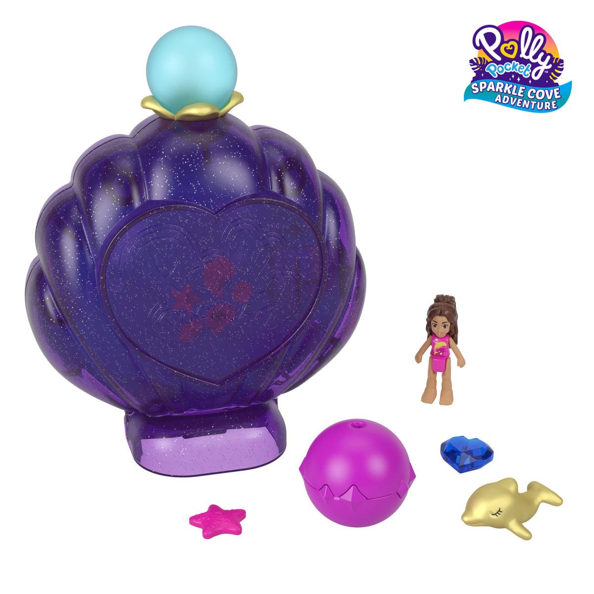Set de Juego Compacto Conchita Bahía Mágica Polly Pocket